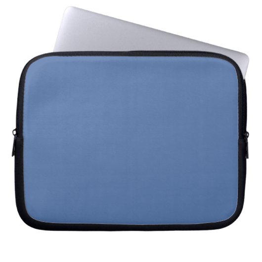 Blaues Glas (Vollfarbe) Laptopschutzhülle (Vorderseite)