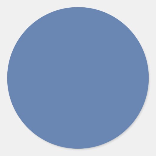 Blaues Glas (Vollfarbe) Runder Aufkleber (Vorderseite)