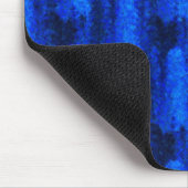 Blaues Glasmuster Mousepad (Ecke)