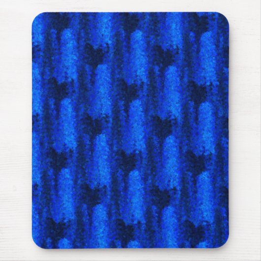 Blaues Glasmuster Mousepad (Vorne)