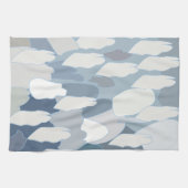 Blaues Gletscher-Eismuster Geschirrtuch (Horizontal)