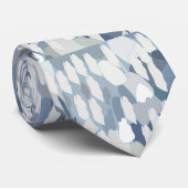 Blaues Gletscher-Eismuster Krawatte (Gerollt)