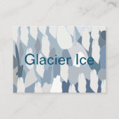 Blaues Gletscher-Eismuster Visitenkarte (Vorderseite)