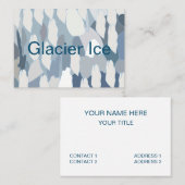 Blaues Gletscher-Eismuster Visitenkarte (Vorne/Hinten)