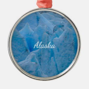 Blaues Gletscher-Ornament Souvenir Ornament Aus Metall