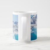 Blaues Gletschereis, Norwegen Jumbo-Tasse (Rückseite)