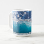 Blaues Gletschereis, Norwegen Kaffeetasse (Vorderseite Links)