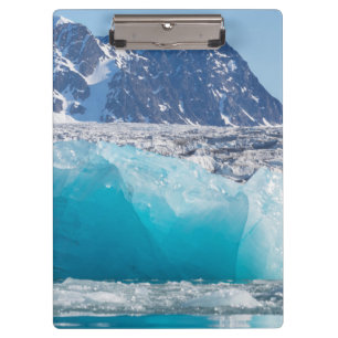 Blaues Gletschereis, Norwegen Klemmbrett