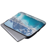 Blaues Gletschereis, Norwegen Laptopschutzhülle (Vorne Knopf)