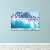 Blaues Gletschereis, Norwegen Leinwanddruck (Insitu (Holzboden))