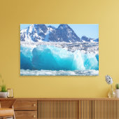 Blaues Gletschereis, Norwegen Leinwanddruck (Insitu (Wohnzimmer))
