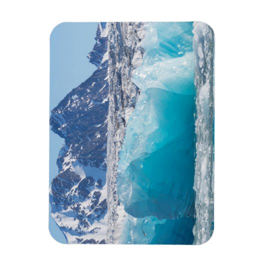 Blaues Gletschereis, Norwegen Magnet (Vertikal)