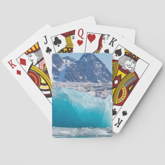 Blaues Gletschereis, Norwegen Spielkarten (Rückseite)