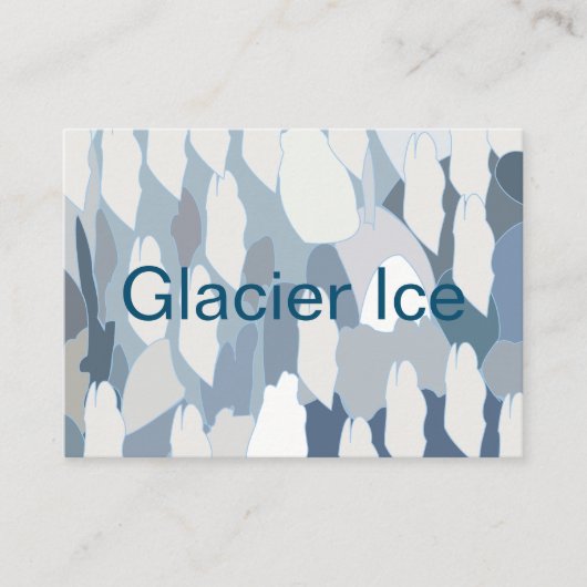 Blaues Gletschereismuster Visitenkarte (Vorderseite)