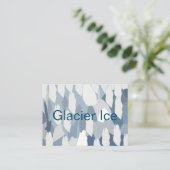 Blaues Gletschereismuster Visitenkarte (Stehend Vorderseite)