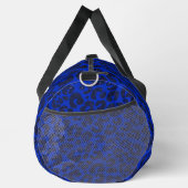 Blaues Glittery Leopard Muster Duffle Bag (Rechts)