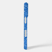 Blaues Glitzer Case-Mate iPhone Hülle (Rückseite / Rechts)