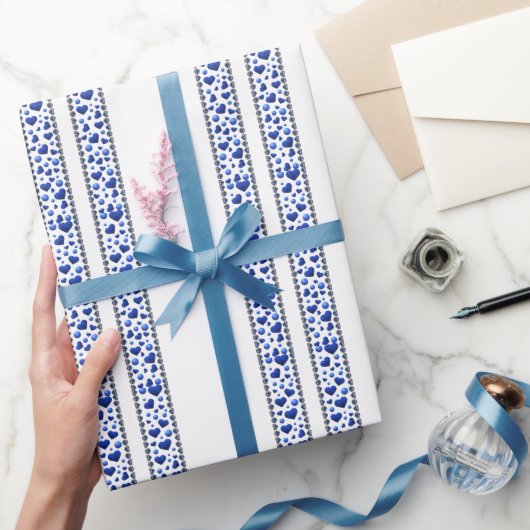 Blaues Glitzer Geschenkpapier (Schenken)