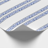 Blaues Glitzer Geschenkpapier (Ecke)