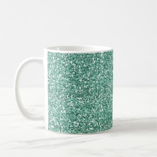 Blaues Glitzer Kaffeetasse (Links)