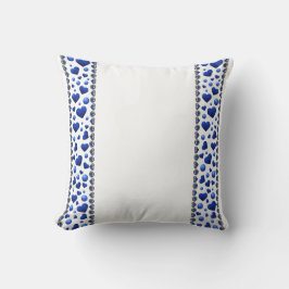 Blaues Glitzer Kissen