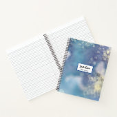 Blaues Glitzer Notizblock (Innenseite)