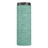 Blaues Glitzer Thermosbecher (Rückseite)