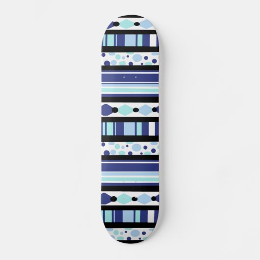 Blaues Glücks-Skateboard Skateboard (Vorderseite)