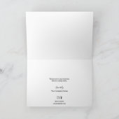 Blaues Gold Custom-Kundenbewertung Dankeskarte (Innenseite)