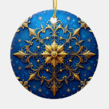 Blaues Gold Dekorativer Weihnachtsbaumschmuck