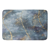 Blaues Gold Glitter Glam 1 Badematte (Vorderseite)