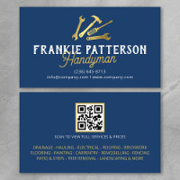 Blaues Gold Handyman Reparatur & Wartung QR Code