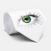 Blaues Gold Krawatte (Gerollt)