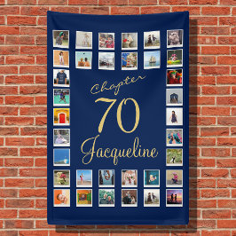 Blaues Gold zum 70. Geburtstag Banner