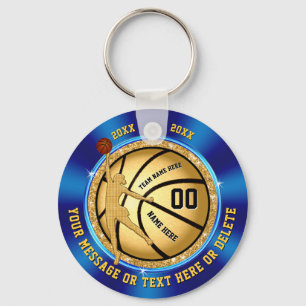 Blaues Goldbillige Basketball-Geschenke für Schlüsselanhänger