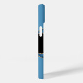 Blaues goldenes Adlernamenskript Case-Mate iPhone Hülle (Rückseite / Rechts)