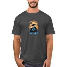 Blaues Golfcart-T-Shirt