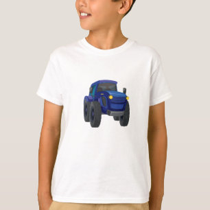 Blaues Grafik-T-Shirt mit Baulastwagen für Jungen T-Shirt