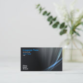 Blaues Grafikdesign 1 Visitenkarte (Stehend Vorderseite)