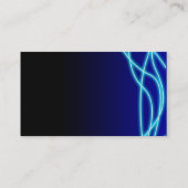 Blaues Grafikdesign Visitenkarte (Rückseite)