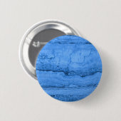 Blaues Granitmuster, blauer Marmor, blauer Stein Button (Vorne & Hinten)