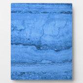 Blaues Granitmuster, blauer Marmor, blauer Stein Fotoplatte (Vorderseite)