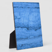 Blaues Granitmuster, blauer Marmor, blauer Stein Fotoplatte (Seite)