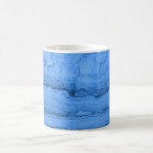 Blaues Granitmuster, blauer Marmor, blauer Stein Kaffeetasse (Mittel)