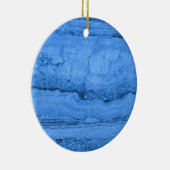 Blaues Granitmuster, blauer Marmor, blauer Stein Keramik Ornament (Rechts)