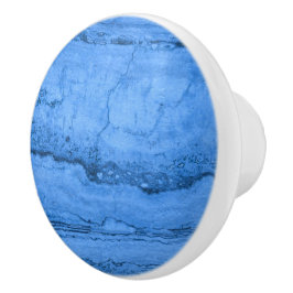 Blaues Granitmuster, blauer Marmor, blauer Stein Keramikknauf