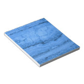 Blaues Granitmuster, blauer Marmor, blauer Stein Notizblock (angewinkelt)