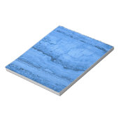 Blaues Granitmuster, blauer Marmor, blauer Stein Notizblock (Rotiert)