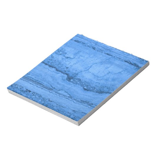 Blaues Granitmuster, blauer Marmor, blauer Stein Notizblock (Rotiert)