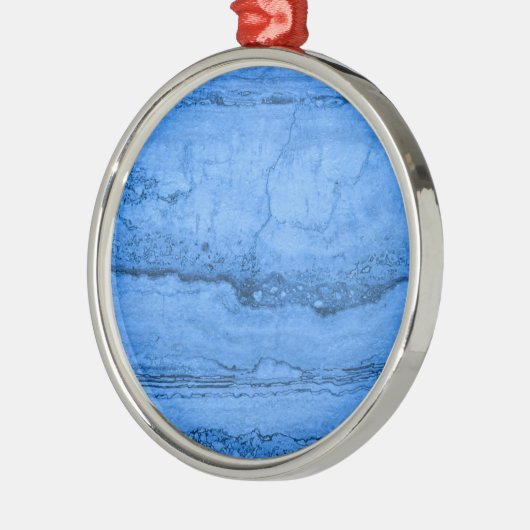 Blaues Granitmuster, blauer Marmor, blauer Stein Silbernes Ornament (Links)